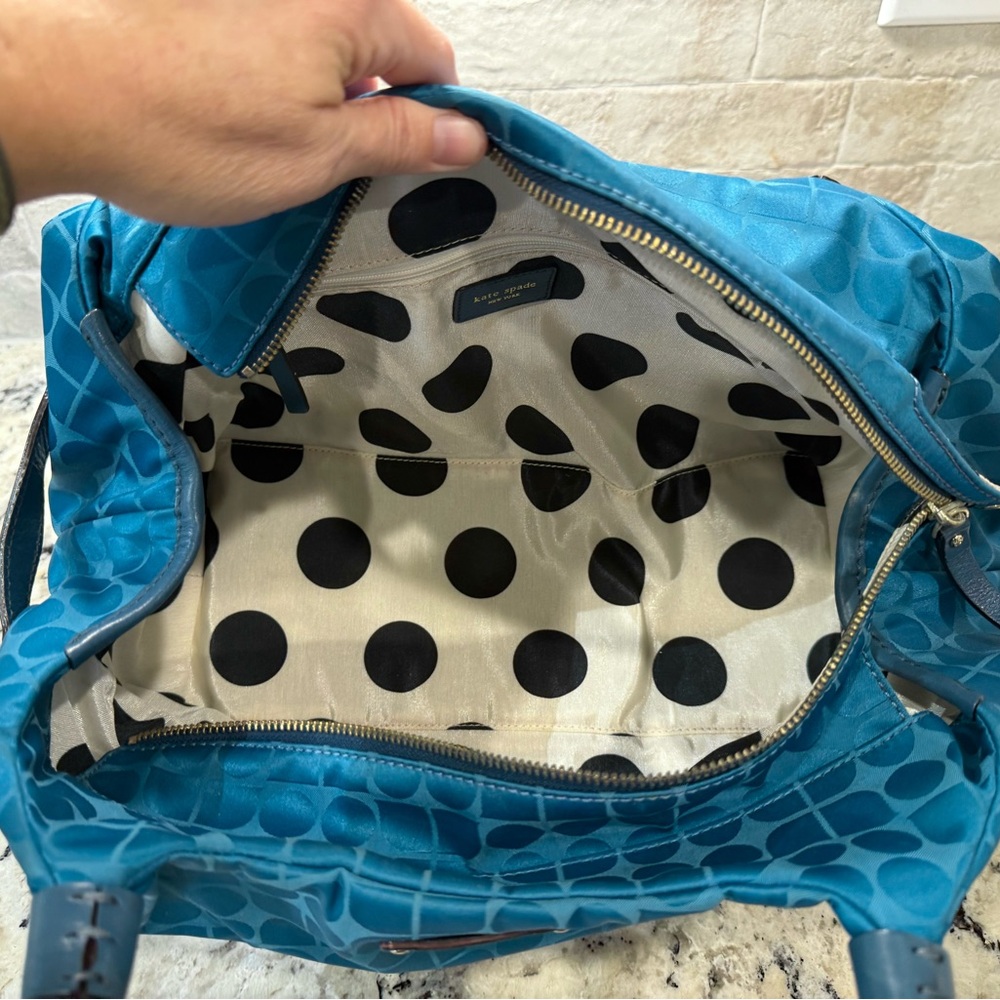 Kate Spade EUC Stevie Thompson Vibrant Blue Satchel - Picture 6 of 8
